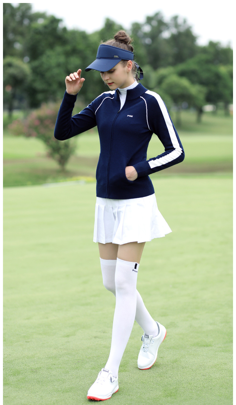 Hình ảnh Áo khoác golf nữ thu đông YF423 - Màu sắc mang đậm sự cá tính, phong cách mạnh mẽ 