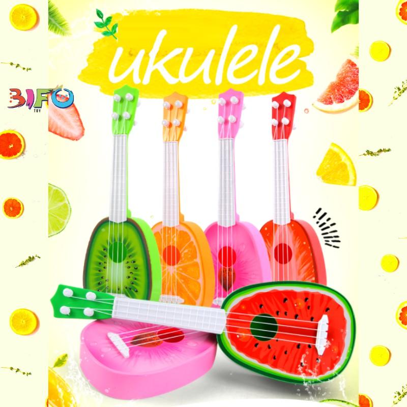 Đàn ukulele mini hoa quả quà tặng giúp bé phát triển tài năng âm nhạc