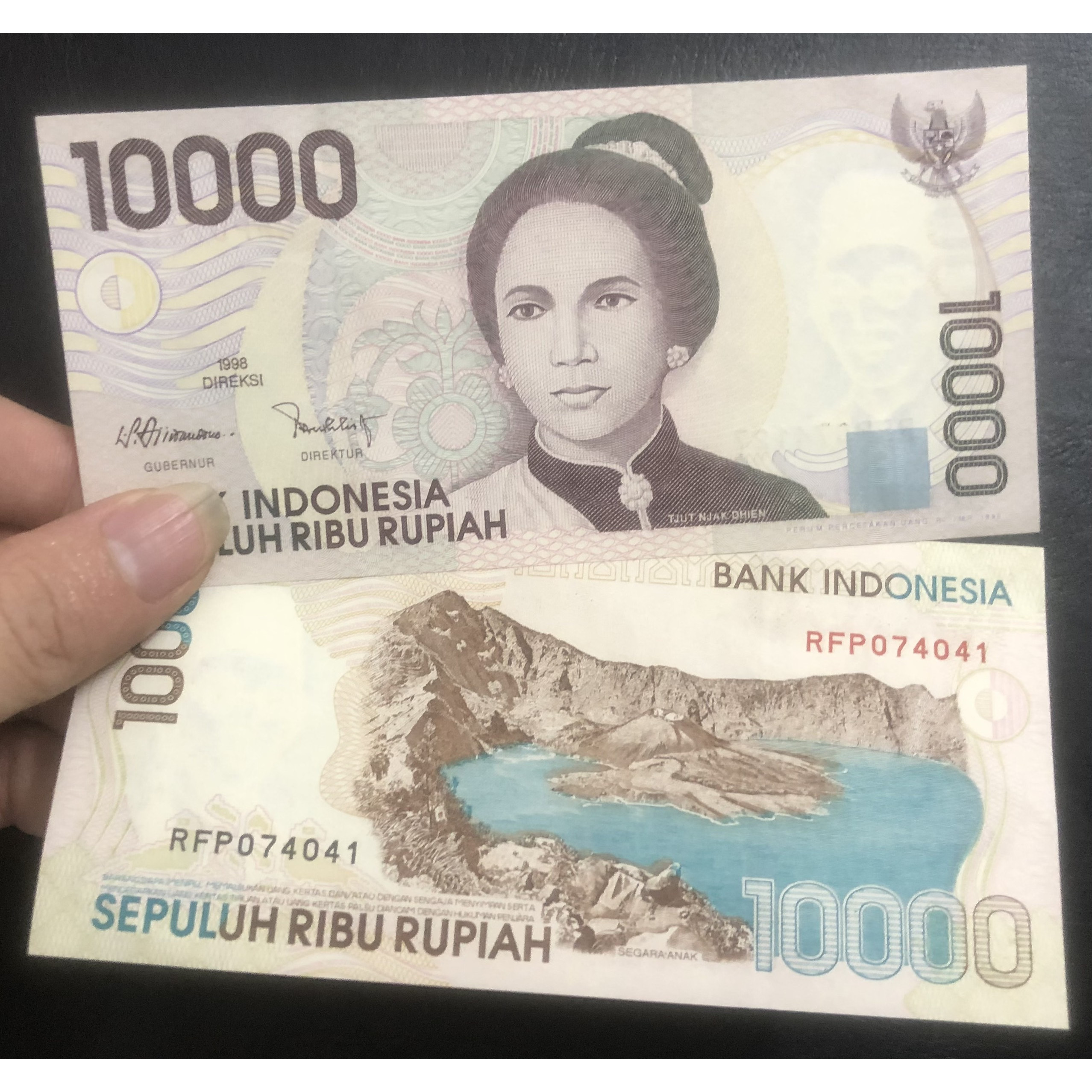 Tiền Indonesia 10000 Rupiah 1998 sưu tầm