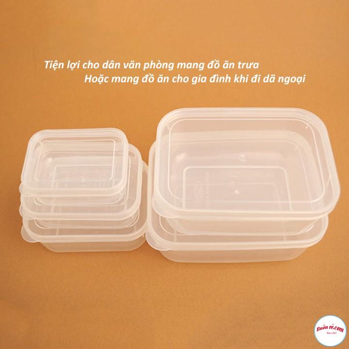 Bộ 5 hộp trữ đồ đông-hộp nhựa đựng thức ăn lạnh bầu Song Long dễ dàng sử dụng br00312