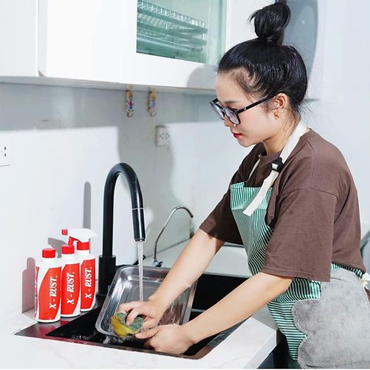Chai Xịt X-RUST Tẩy Sạch Gỉ Sét, Xịt Tẩy Rửa Nhà Bếp Tẩy Rửa Xoong Nồi Đánh Bay Mọi Vết Bẩn Tặng Kèm Đầu Vòi Xịt