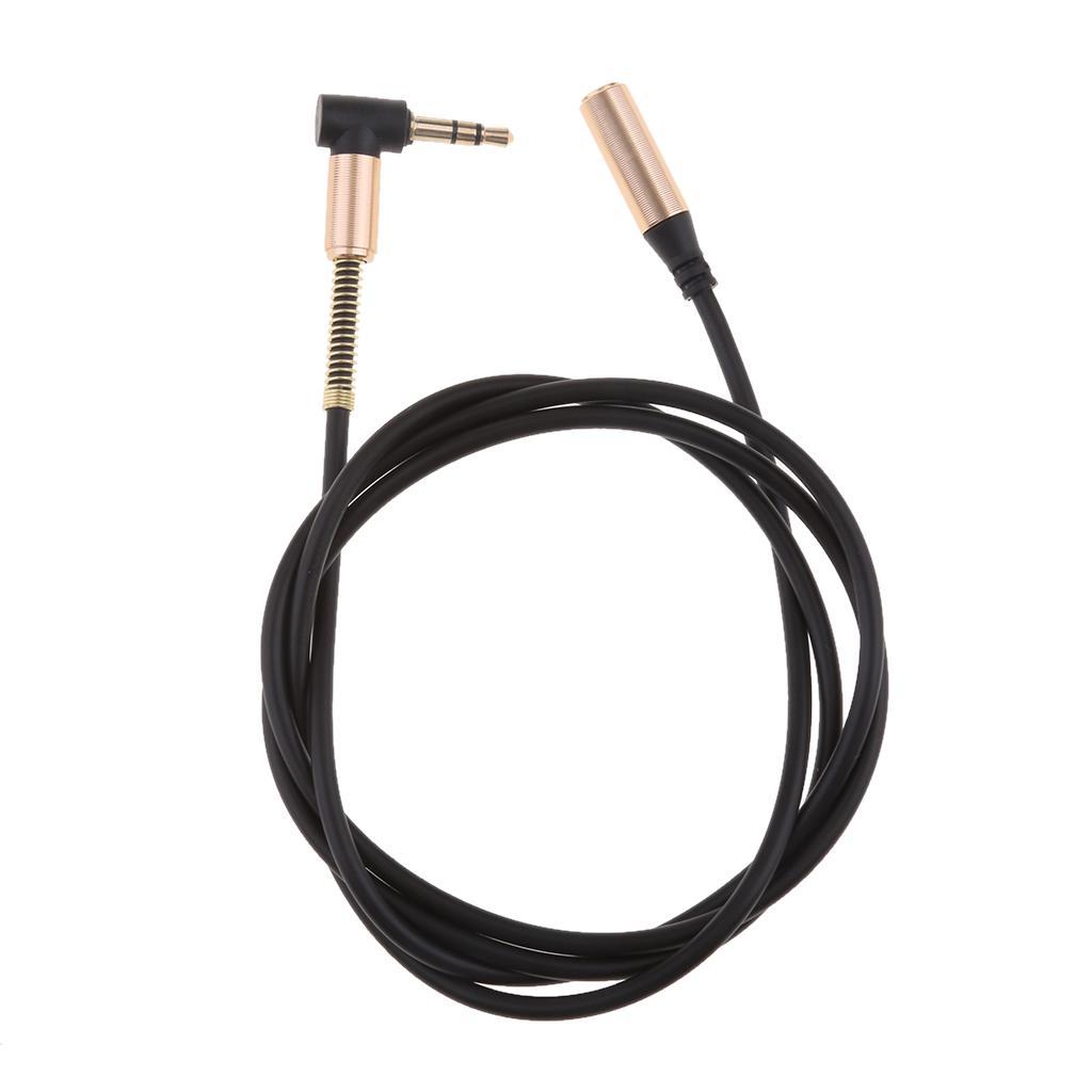 3.5mm Extension Audio Male to Female Aux Headphone Cable white