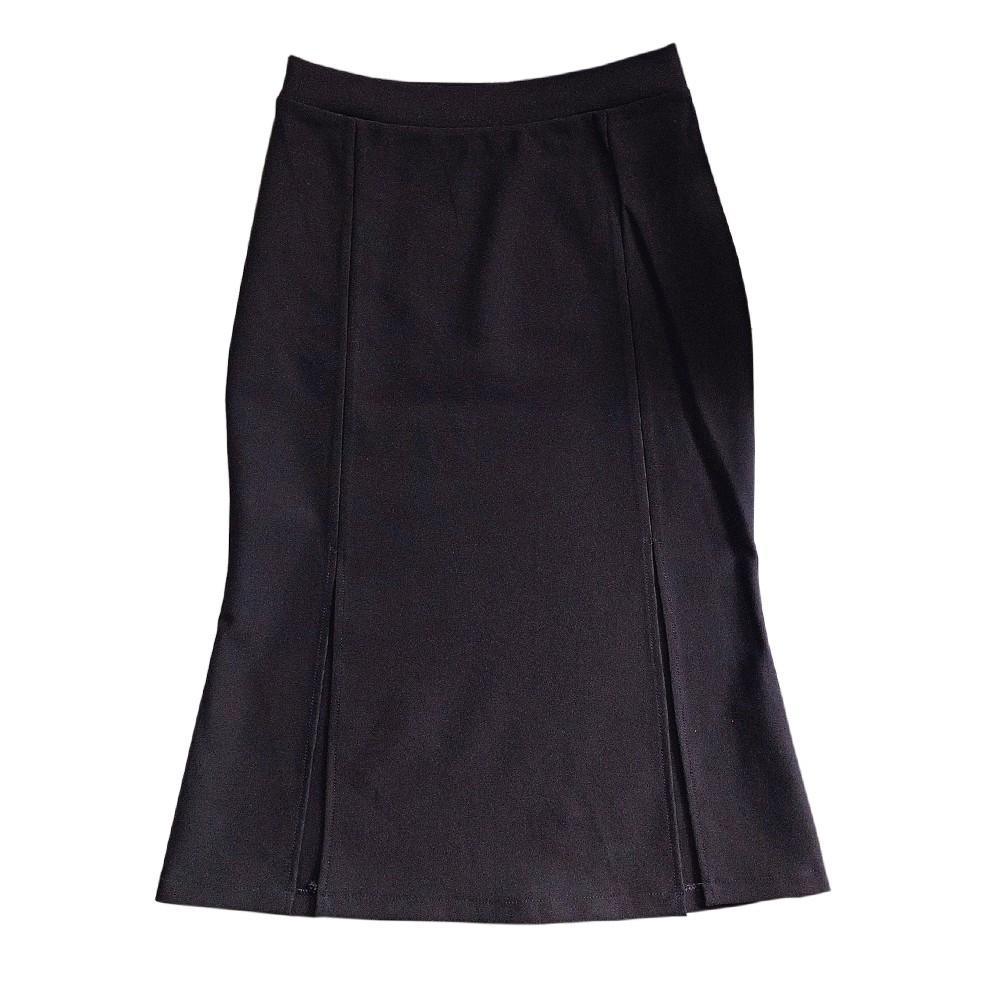Chân váy công sở dài bigsize màu đen ôm body xẻ tà dài 63cm [size từ 48kg-85kg