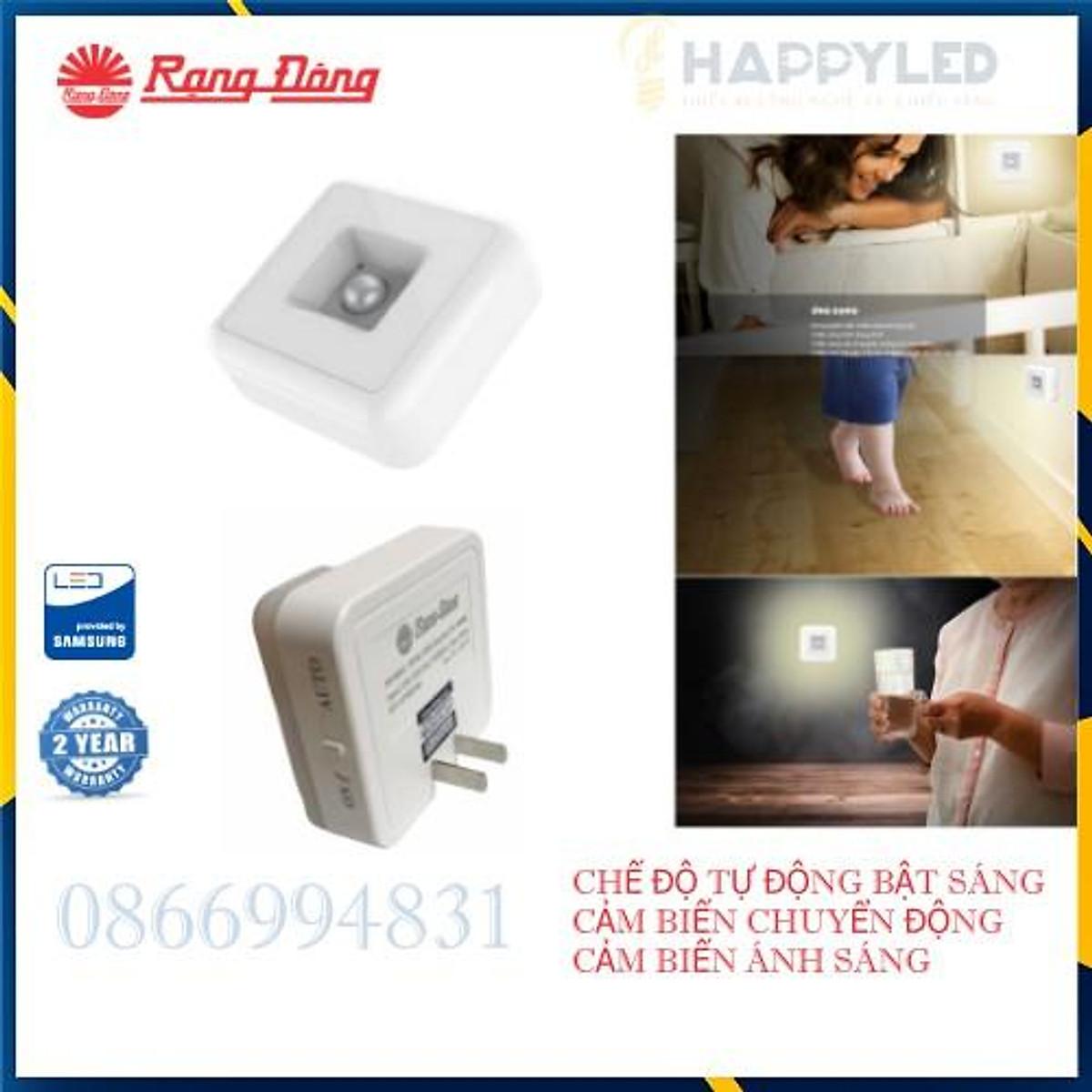 Đèn Ngủ Cảm Biến Ánh Sáng Rạng Đông - Đèn Ngủ Cảm Ứng Phát Hiện Chuyển Động ĐN02.LS 65x65/0.3W. ĐN01.PIR 65x65/0.3w