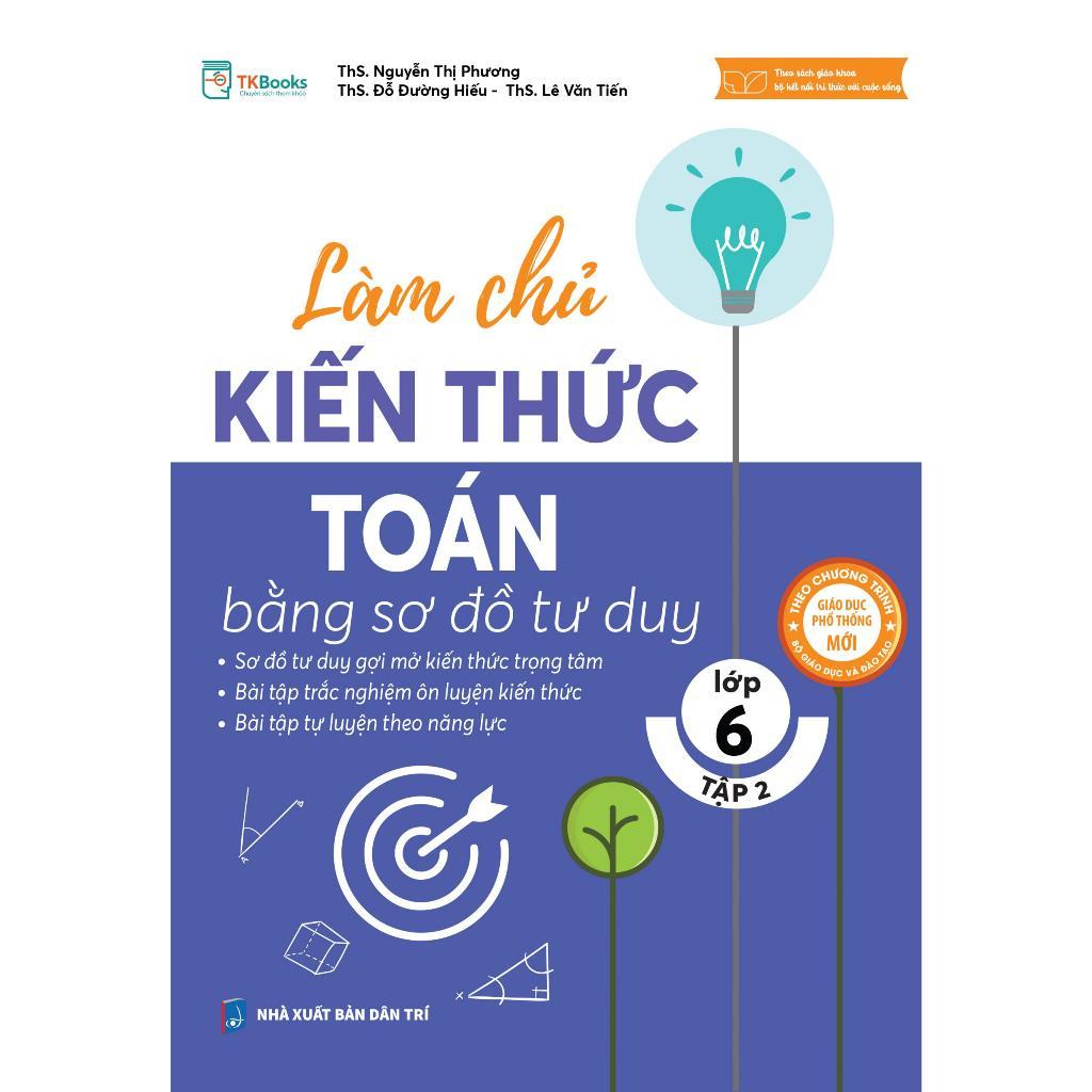 Sách - Làm Chủ Kiến Thức Toán Lớp 6 Bằng Sơ Đồ Tư Duy - Tập 2 - MCBooks