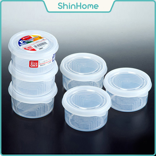 Set 3 hộp nhựa trữ đông  hình tròn 180ml