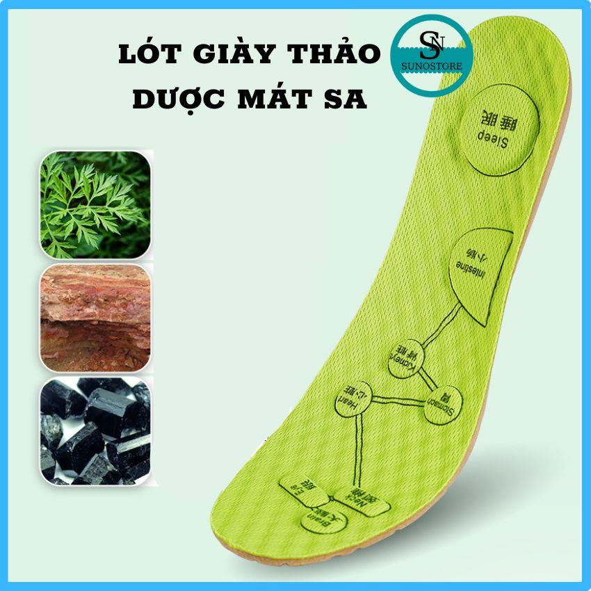 Lót Giày Thảo Dược Mát Sa Kháng Khuẩn Bảo Vệ Chân Dùng Cho Giày Nam Và Nữ Size Từ 35 Đến 44 SUNO STORE LG04