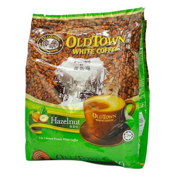 [TẶNG KÈM QUÀ] Cà Phê OLDTOWN Hazelnut Malayisa (Hạt Dẻ) 15 gói X 38G