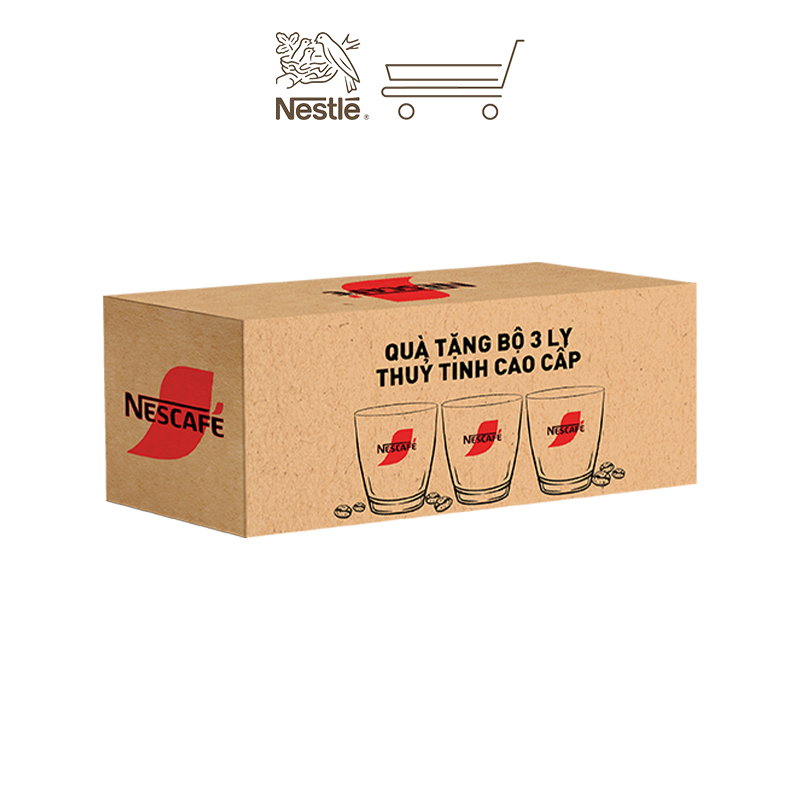 [Tặng Bình nước Inochi NESCAFÉ] Bộ 3 Cà phê sữa NESCAFÉ Cà Phê Sữa Đá (Hộp 10 gói x 24 g)