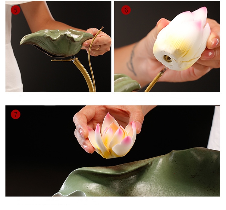 Thác Nước Phong Thủy Hoa Sen Hồ Điệp_ Hàng chính hãng