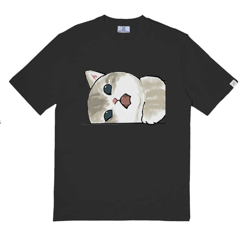 Áo thun Unisex X-WEAR phiên bản Lazy Cat cotton chống nhăn MEO5