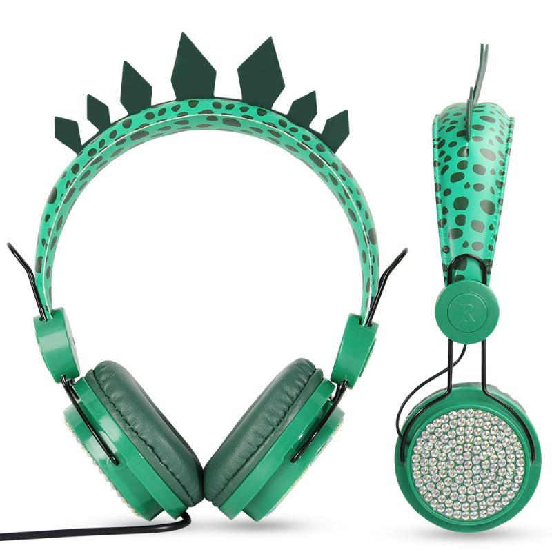 Khủng Long Mới Có Dây 3.5Mm Tai Nghe Có Micro Bé Trai Sơn Âm Nhạc Stereo Tai Nghe Máy Tính Di Động Điện Thoại Game Thủ Tai Nghe Trẻ Em Quà Tặng