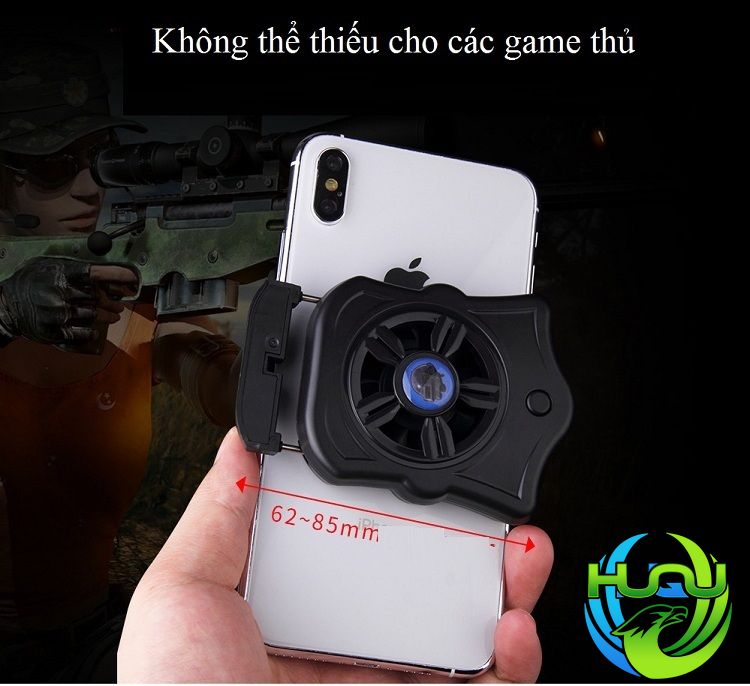 Quạt tản nhiệt điện thoại Huqu HQ-P9 - Thiết kế dành riêng cho gamer