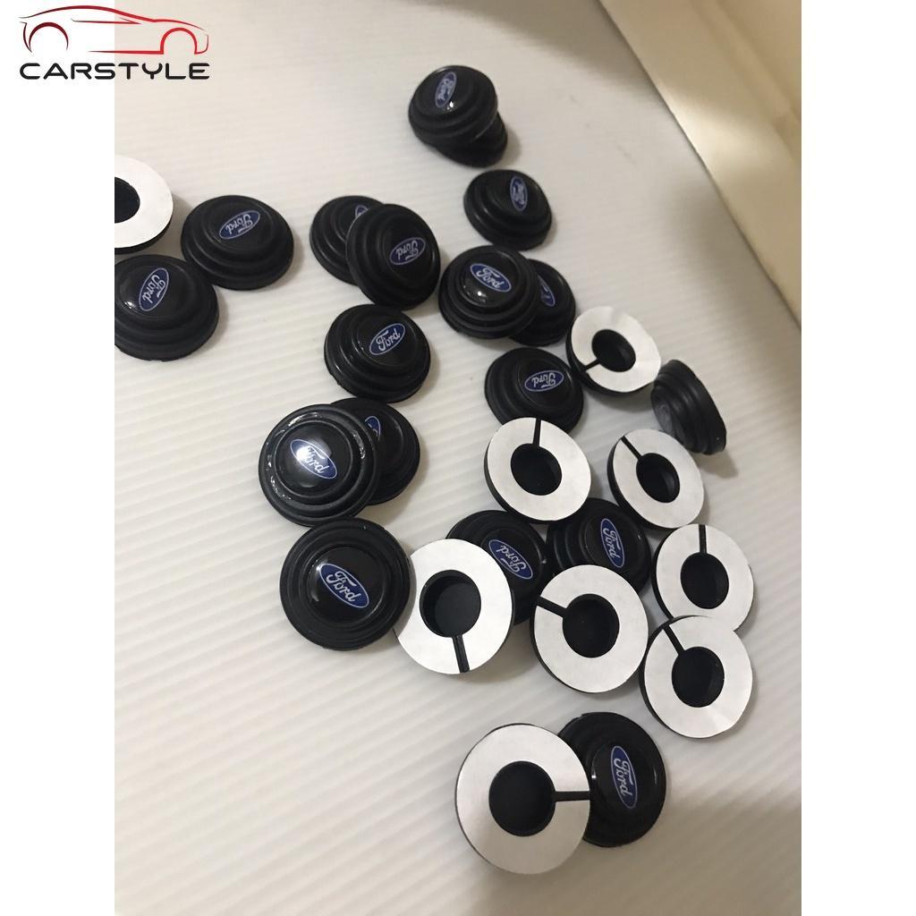 Combo 16 Núm Cao su giảm chấn , chống va đập cửa xe Ô tô theo Logo Xe
