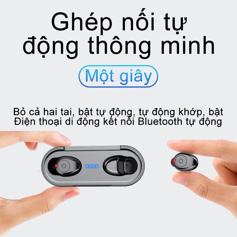 Tai nghe bluetooth Amoi F9, 2000mAh kiêm sạc dự phòng, nút điều khiển cảm ứng,chống thấm nước, chống bụi