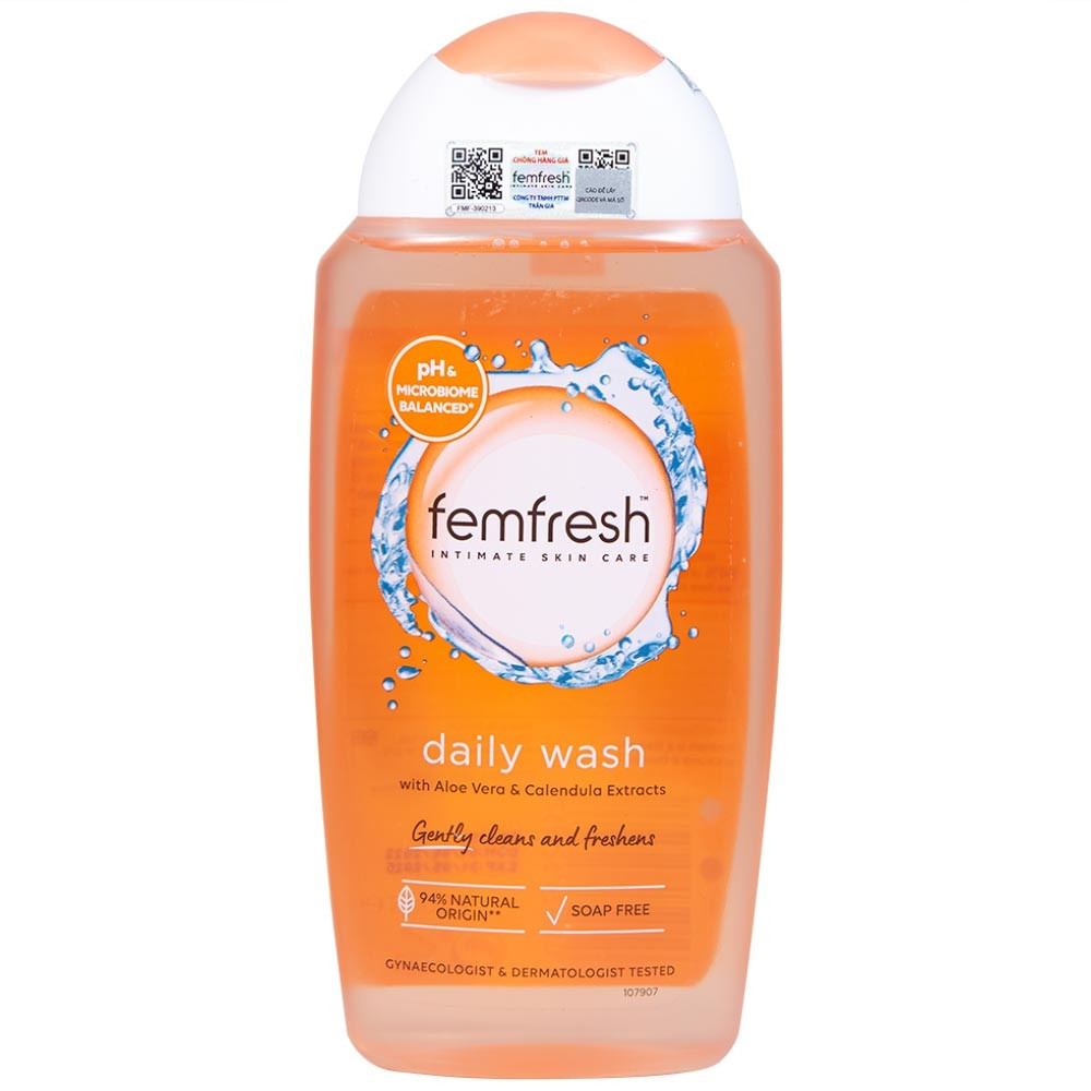 Dung Dịch Vệ Sinh FEMFRESH Daily Wash Kháng Khuẩn, Khử Mùi 250ml