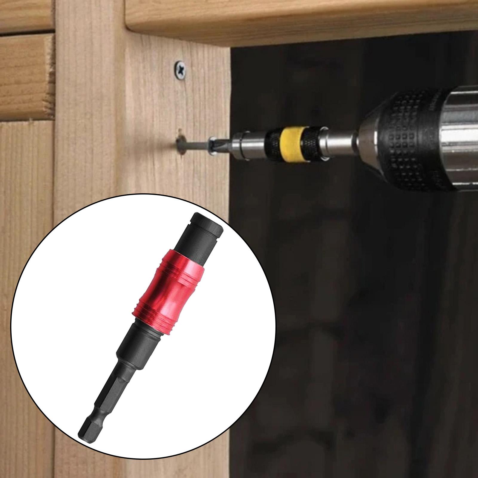 Magnetic Screw Drill Tips Pivoting Drill Bit Hex Shank Bit Black and Silver