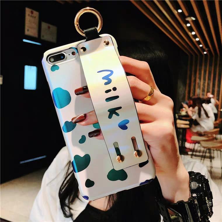 Ốp lưng dẻo Milk kèm dây xỏ tay cho iphone X / Xs Max / 8 PLUS / 7 PLUS