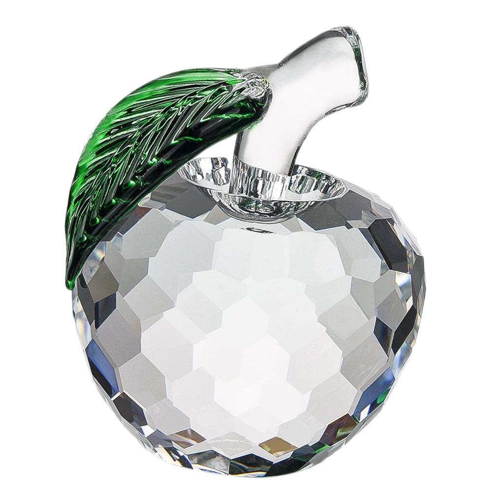 4x5.5cm Colorful Crystal Apple Handcraft Christmas Eve Souvenir