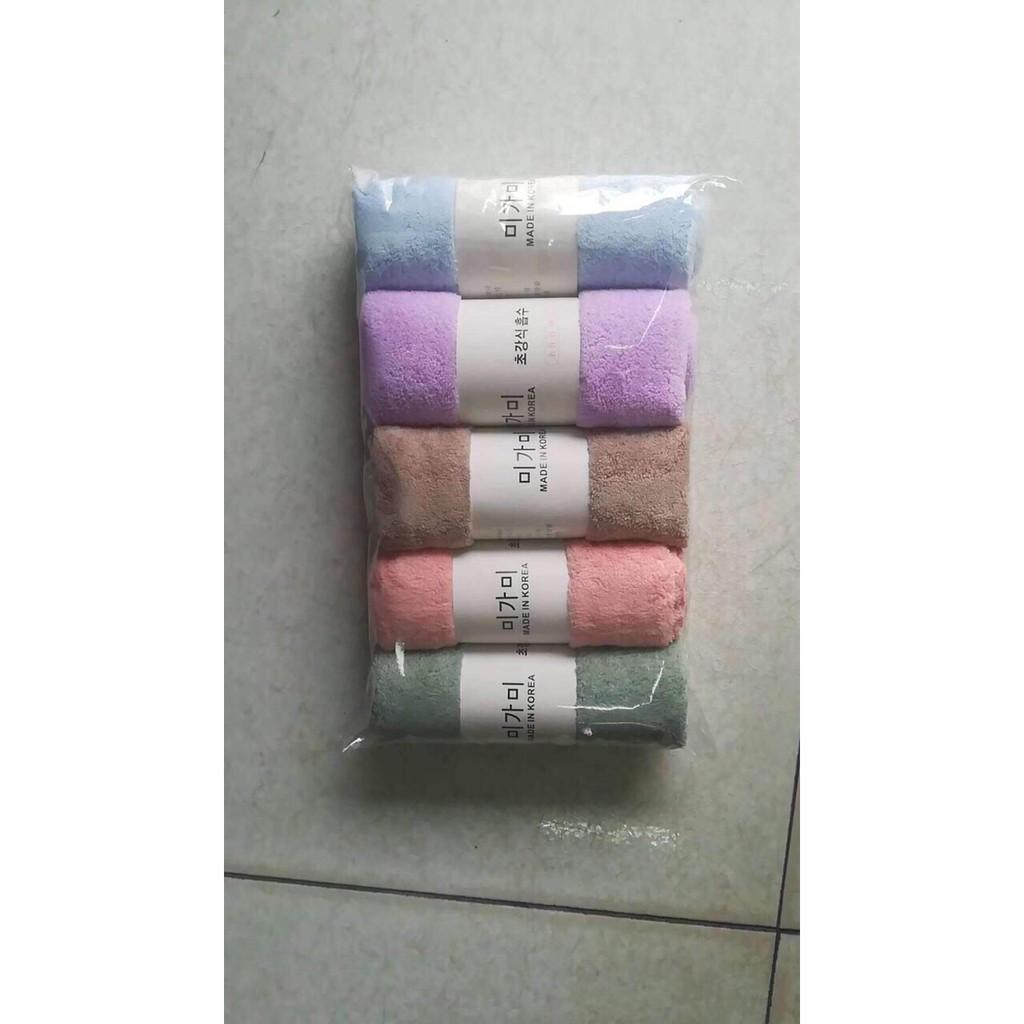 Set 5 Khăn Mặt Xuất Hàn