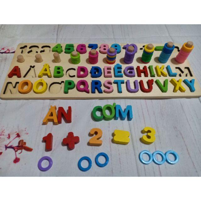 BỘ MONTESSORY PHÂN BIỆT MÀU SẮC, SỐ HỌC, CHỮ CÁI