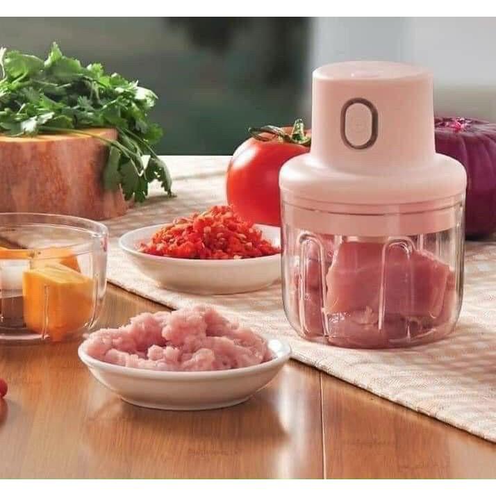 Máy xay tỏi ớt có hiệu suất cao - có dây sạc