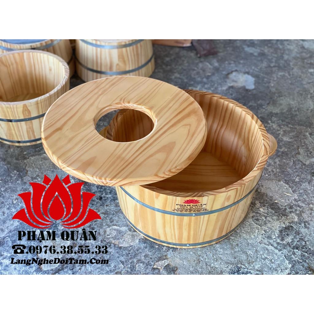 Chậu ngâm mông, xông phụ khoa,tắm cho bé, chậu gỗ ngâm mông