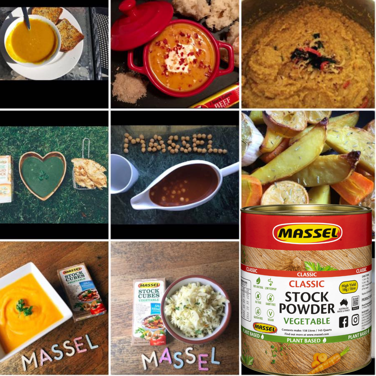 Hạt Nêm Massel Úc 100% Từ Rau Củ 2.5kg - Nấu Được Món Chay, Món Mặn, Ăn Dặm Cho Bé Và Mọi Lứa Tuổi Trong Gia Đình - Massel Official