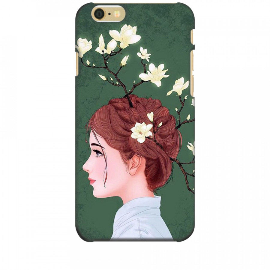 Ốp lưng dành cho điện thoại IPHONE 6S Cô Gái Tóc Hoa