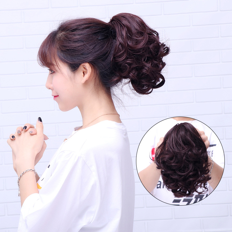 Ngoạm xoăn ngắn N151 FREESHIP ngoạm tóc giả, tóc giả kẹp ngoạm, quặm tóc giả nữ