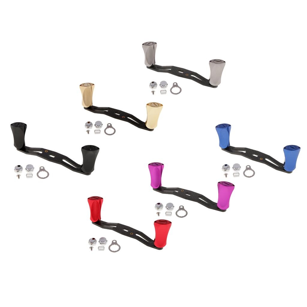 Carbon Fiber Fishing Reel Handle Aluminium Alloy Knob for Baitcasting