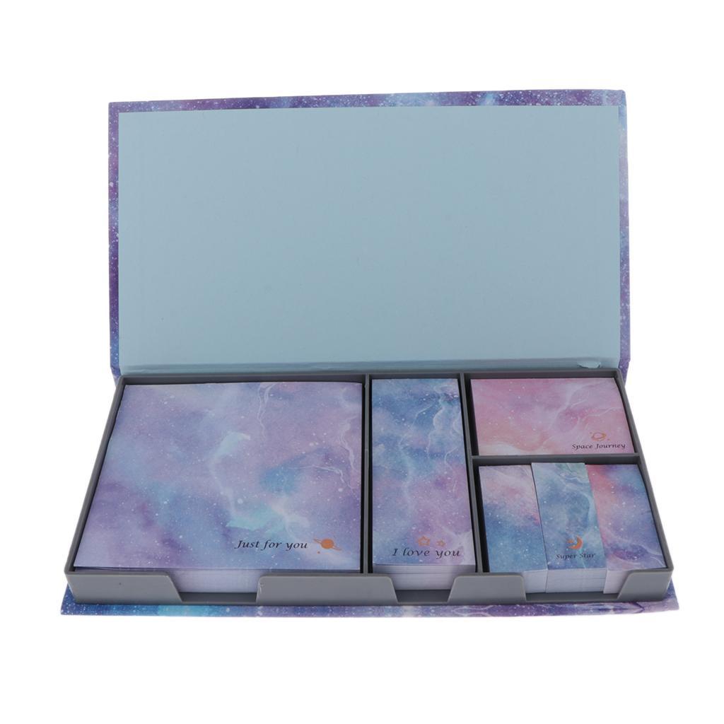 2x Cartoon Sticky Note Colorful Sticker Marker Student BookMark Sky Star