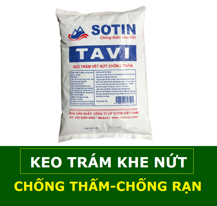 Keo trám khe nứt - Chống thấm - Chống rạn nứt