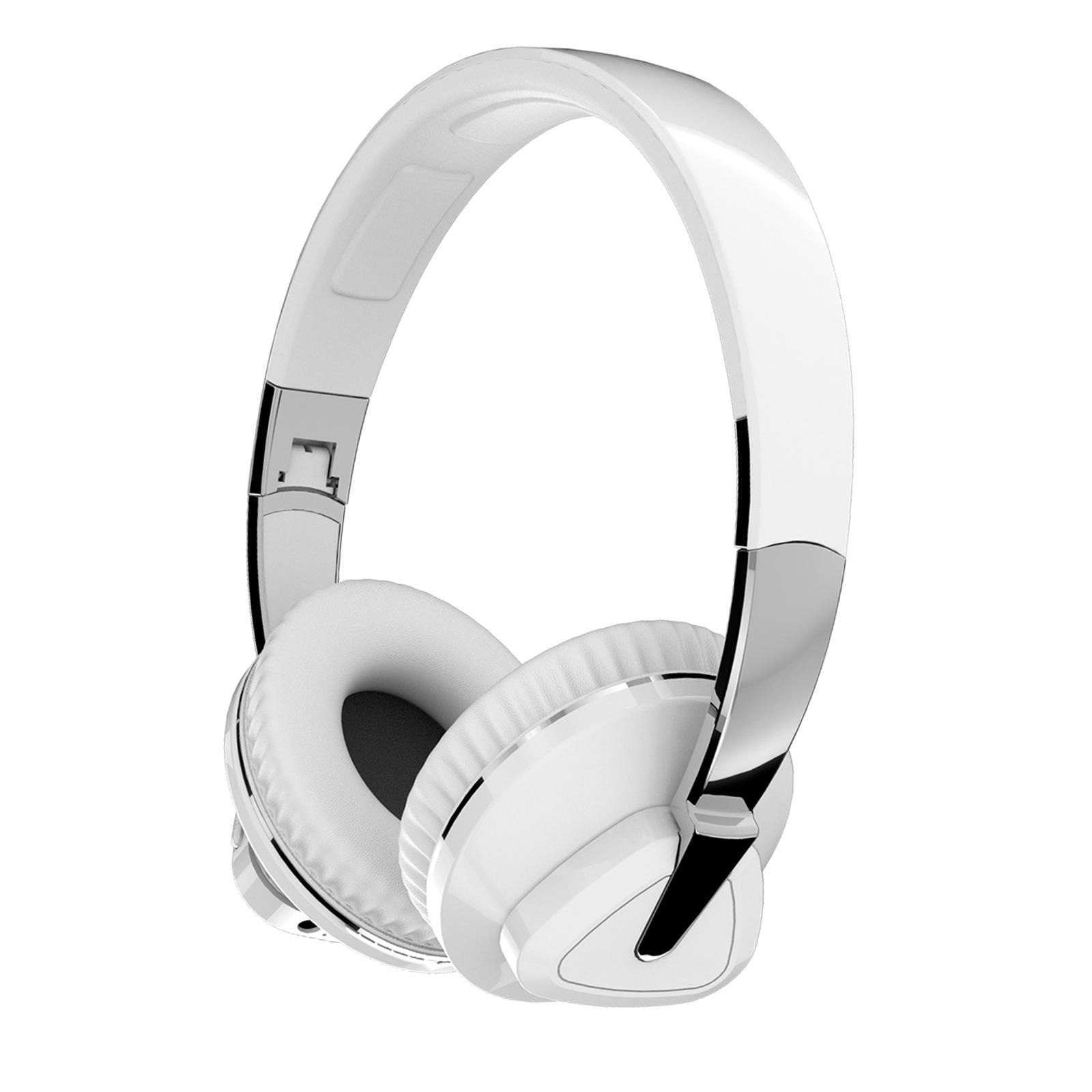 Bluetooth Over Ear Headphones Protein Earmuffs Portable Built in Mic Wireless/Wired Headset for Tablets TV PC Desktop Computer Cellphone