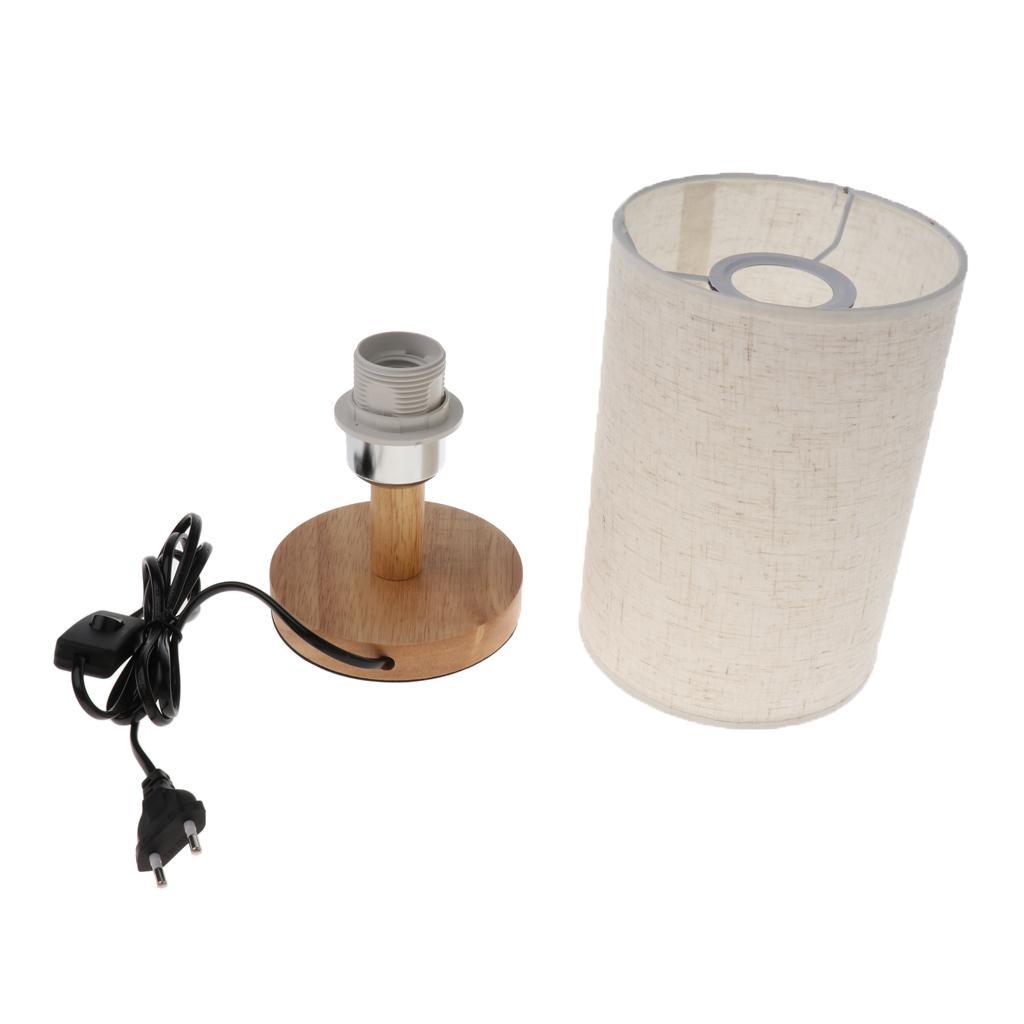 EU Standard Fabric Lampshade Table Lamp Shade Bedside Light Shade E27