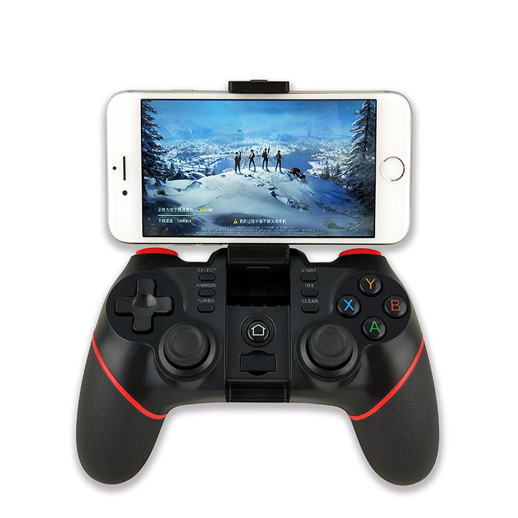 Tay cầm chơi game bluetooth Terios T6 + usb không dây - chơi trên iOS, Android, PC, PS3 (Hàng nhập khẩu)