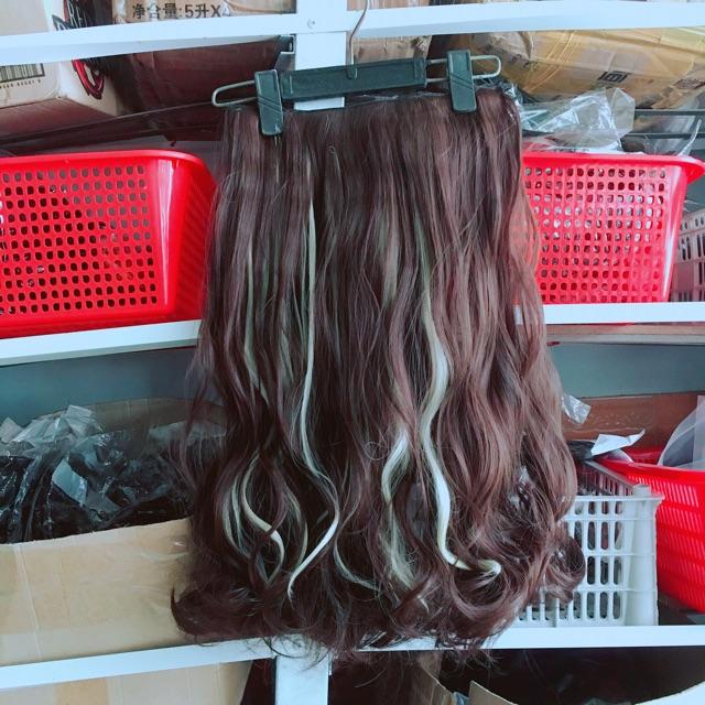 Kẹp nữa đầu móc line bạch kim chữ U ôm 3/4 đầu cao cấp