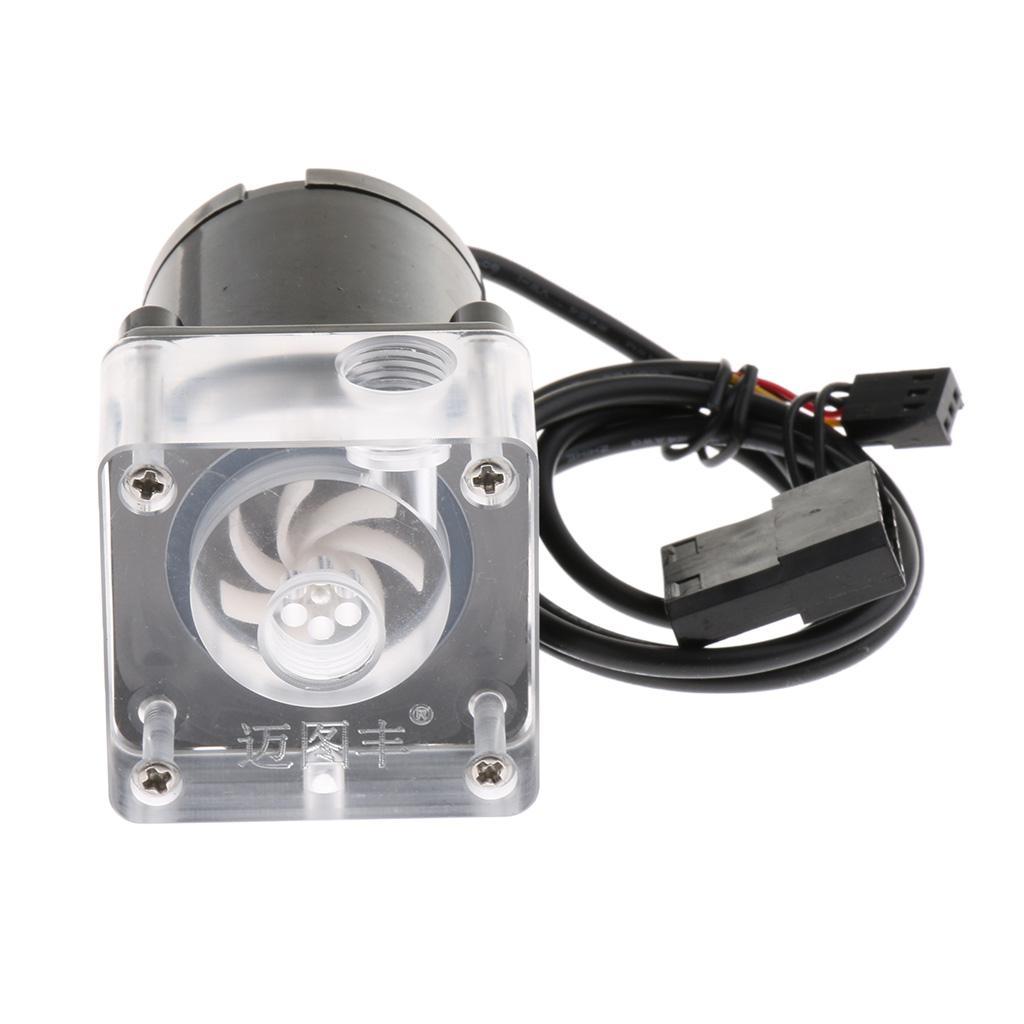 DC 12V -quiet CPU Cooling Water Pump G1/4 Thread for Desktop Computer