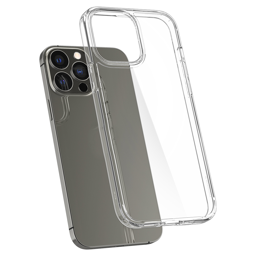 Ốp lưng Spigen Ultra Hybrid Clear cho iPhone 13 Pro Max - Thiết kế trong suốt, chống sốc, chống bẩn,  viền camera cao - Hàng chính hãng