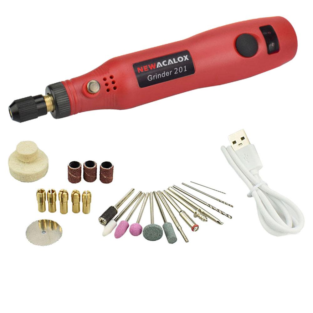 USB Rechargeable Mini Electric Drill Pen Hobby Rotary Tool 25 Accessories