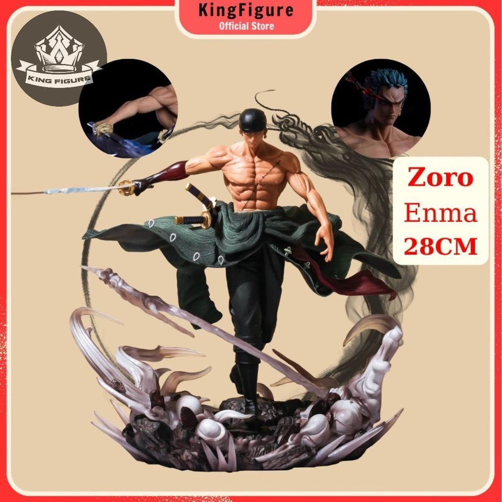 Mô Hình Zoro Sử Dụng Enma Siêu Ngầu 28cm 2 Đầu 2 Tay Mô Hình One Piece Cao Cấp, Figure Mô Hình Anmie One Piece Luffy Vu