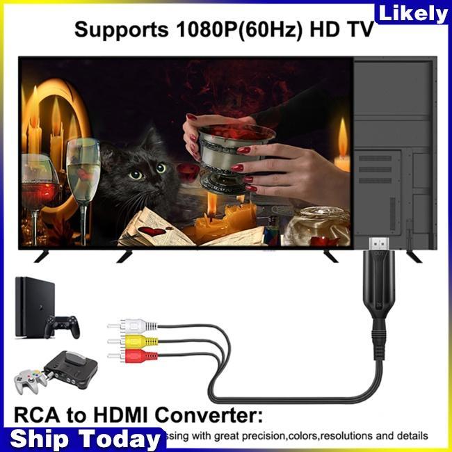 Cáp Chuyển Đổi Av Sang Hdmi 1080p 720p Cho Pc Sang Tv Set-top Box