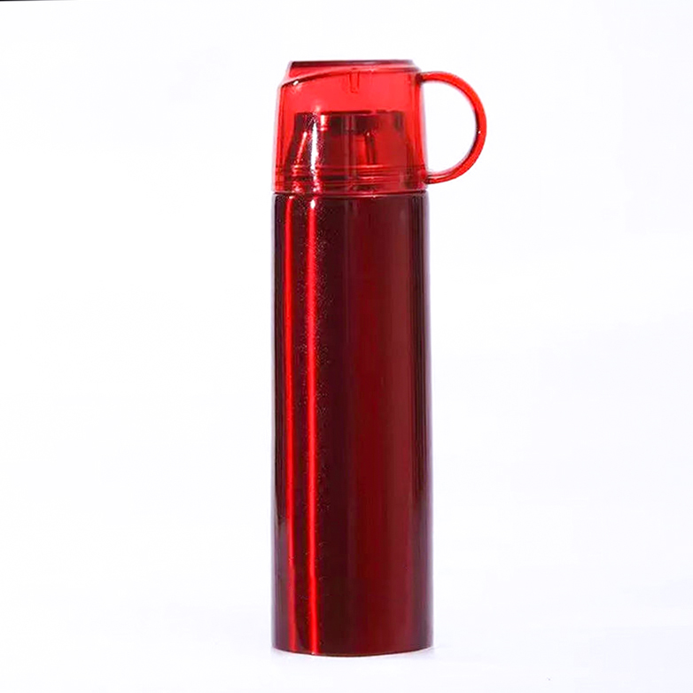 Bình giữ nhiệt có nắp đậy quai xách 500ml chất liệu inox