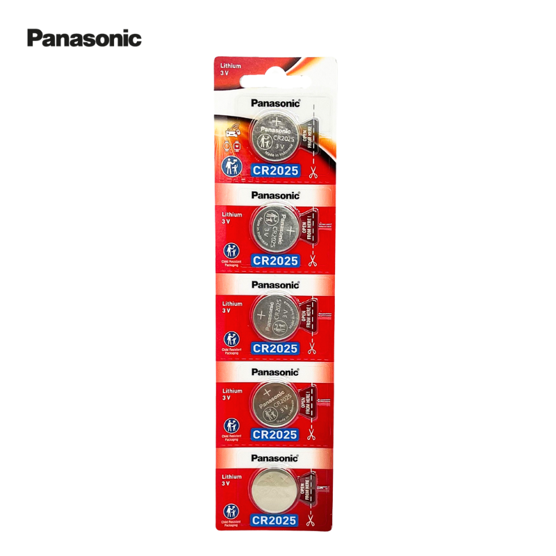 5 Viên Pin CR2025 3V Panasonic Lithium made in Indonesia - Hàng chính hãng