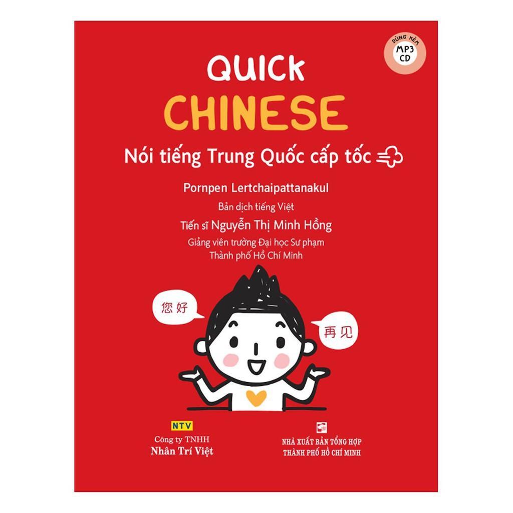 Sách - Quick Chinese – Nói Tiếng Trung Cấp Tốc (Kèm CD) - Nhân Trí Việt