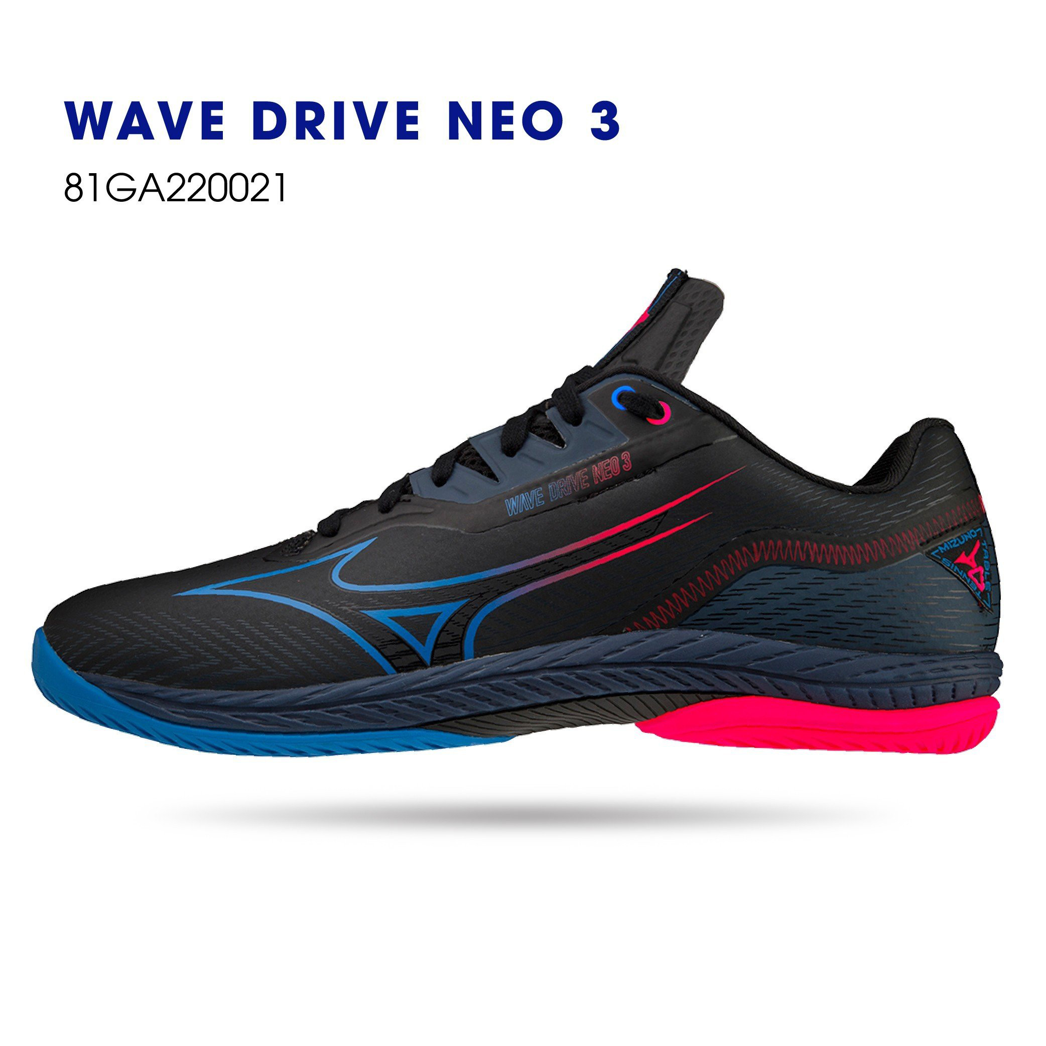 Giày bóng bàn mizuno chính hãng Wave Drive Neo 3 có 3 màu-tặng tất thể thao bendu