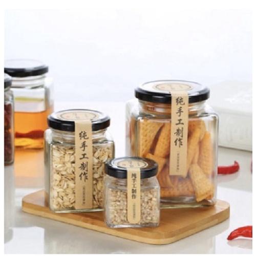 Hũ Thủy Tinh Gia Vị Vuông Nắp Thiết 280ml | 380ml | 500ml | 730ml , Tùy Chọn Dung Tích