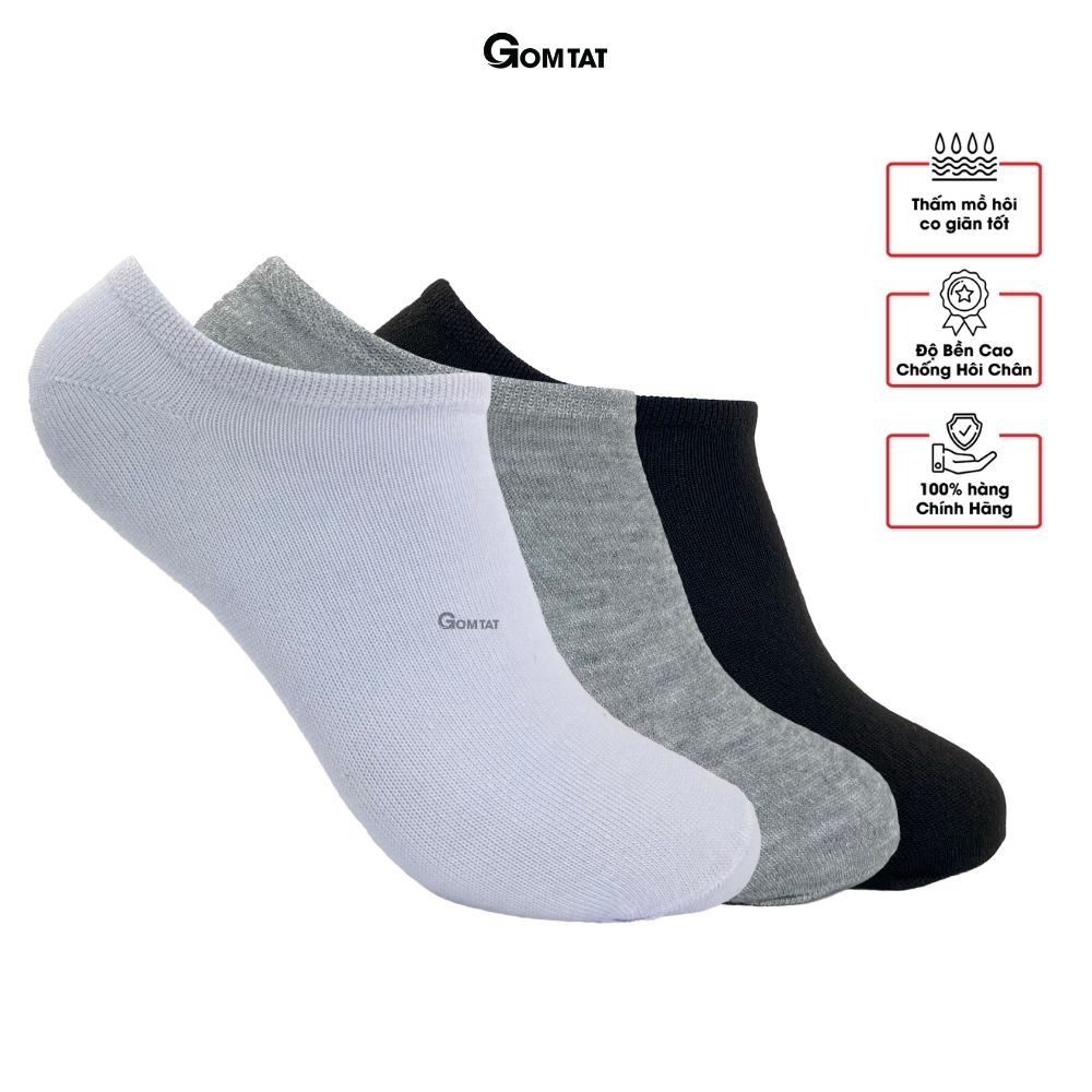 Combo 10 Đôi Tất Trơn Cổ Ngắn Nam Nữ VNXK Chuẩn Xuất Nhật , Vớ Cổ Ngắn Chất Liệu Cotton Thoáng Mát Khử Mùi - VOTRON-VNXK