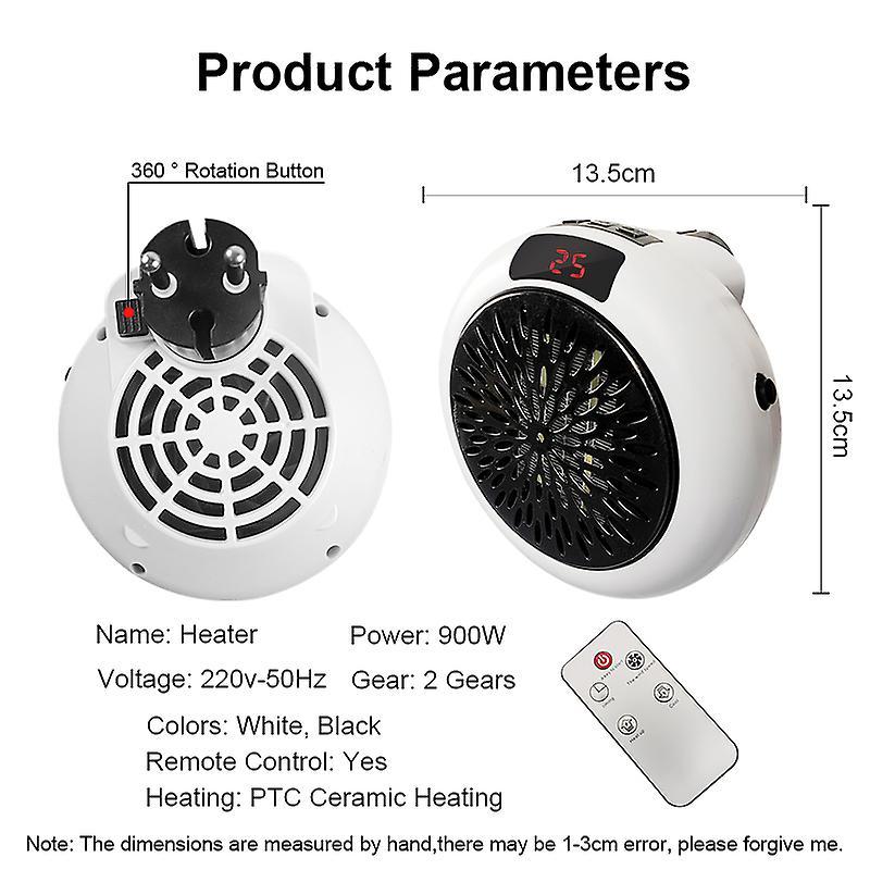Điện Di Động Máy Sưởi Mini Treo Tường Văn Phòng Nhà Máy Tính Để Bàn Ấm Không Khí Nóng Ấm Quạt Im Lặng Từ Xa Nhiệt Nhanh