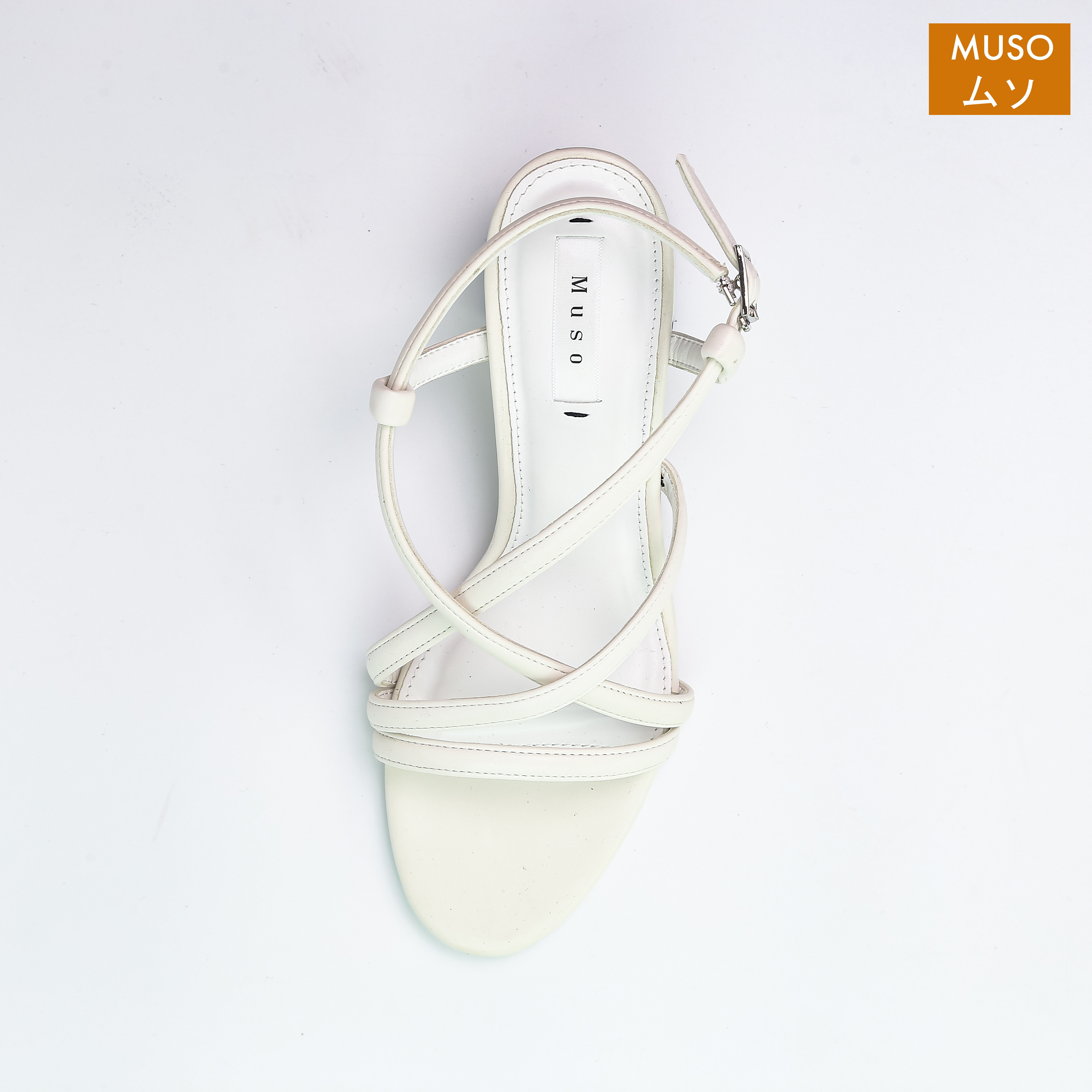 Sandal Cao Gót 5cm Mũi Tròn Quai Chéo MUSO SDCGMS003 - Hàng Chính Hãng